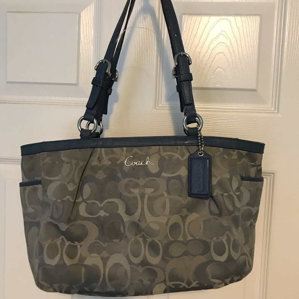 Light blue coach purse